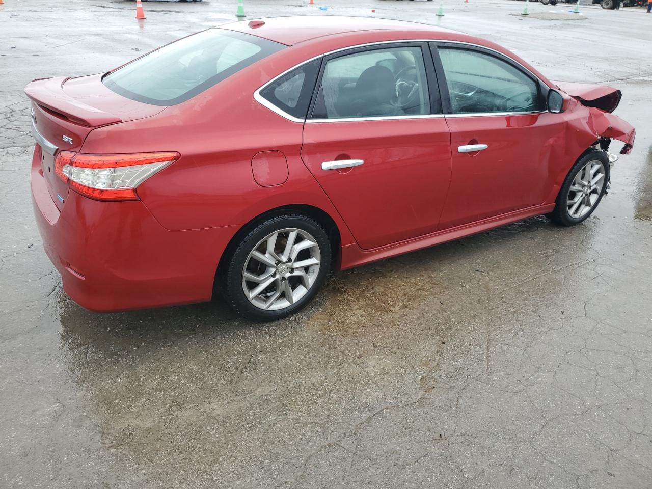 2014 Nissan Sentra VIN 3N1AB7AP8EL645043 Copart auction photo, front end / side damage thumbnail 3