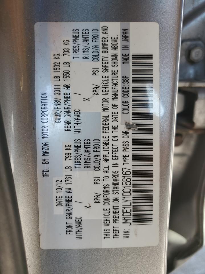 2013 Mazda 2 VIN JM1DE1LY1D0158167 Copart auction photo, front end / undercarriage damage thumbnail 13
