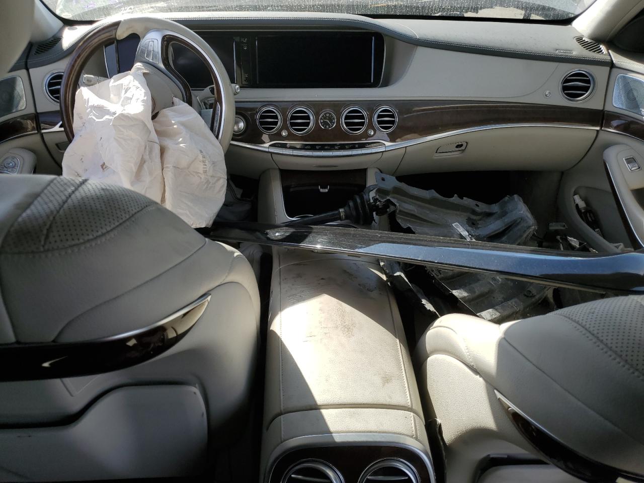 2016 Mercedes-Benz S-klasse VIN WDDUG8CB6GA226384 Copart auction photo, front end / side damage thumbnail 8