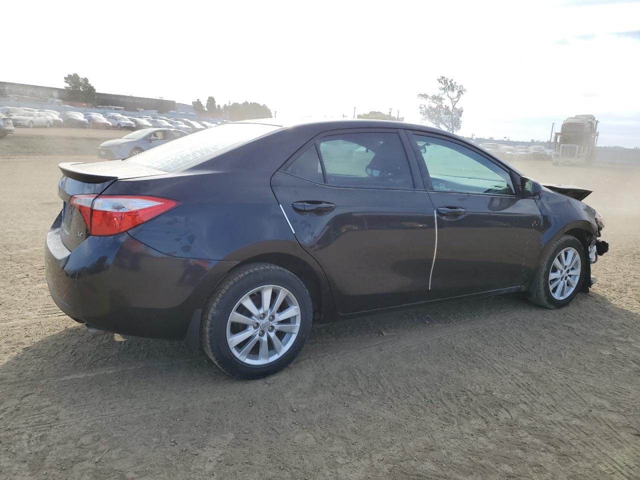 2016 Toyota Corolla VIN 5YFBURHE2GP373445 Copart auction photo, front end / rear end damage thumbnail 3