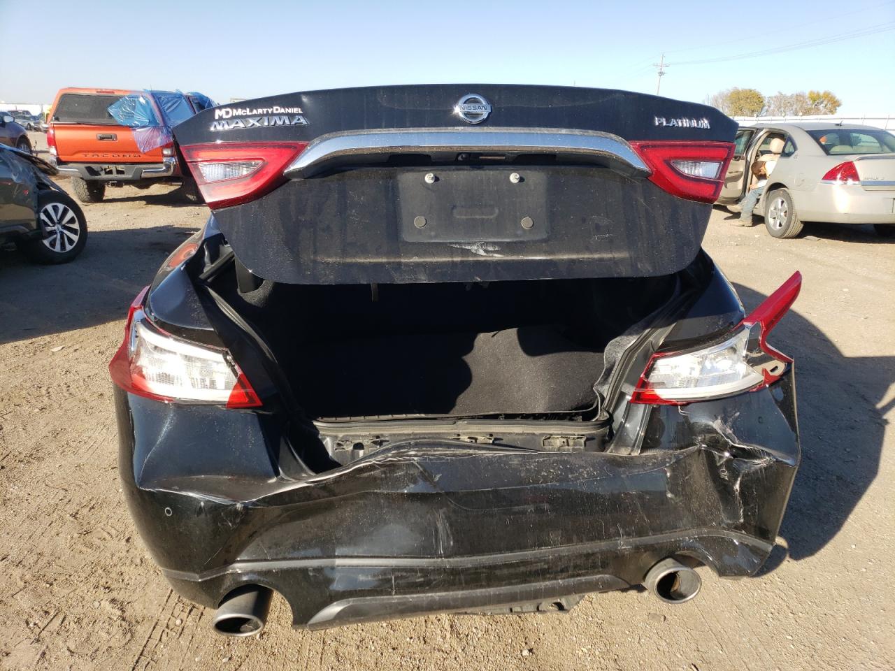 2018 Nissan Maxima VIN 1N4AA6APXJC361273 Copart auction photo, rear end damage thumbnail 6