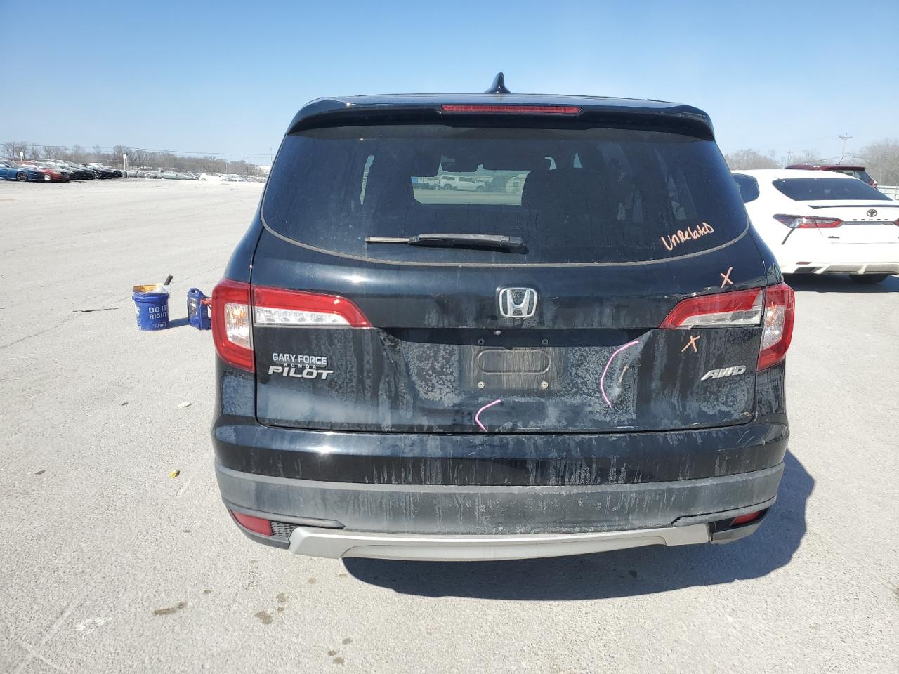 2019 Honda Pilot VIN 5FNYF6H56KB101102 Copart auction photo, front end damage thumbnail 6