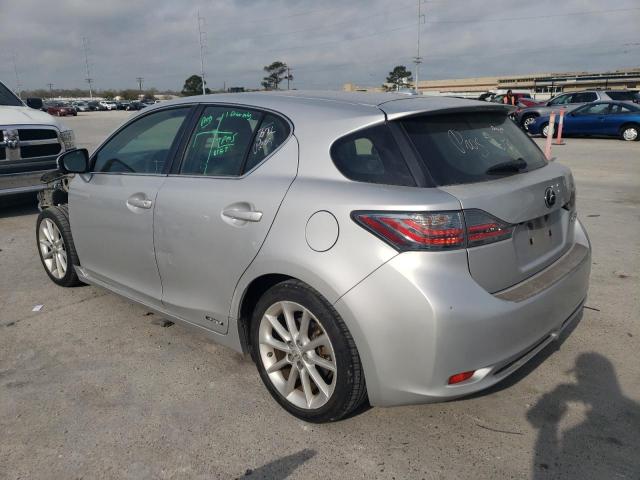 2012 Lexus CT VIN JTHKD5BHXC2100529 Copart auction photo, front end damage thumbnail 2