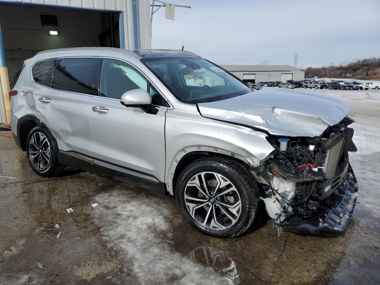 2020 Hyundai Santa Fe VIN 5NMS5CAA3LH174698 Copart auction photo, all over damage thumbnail 4