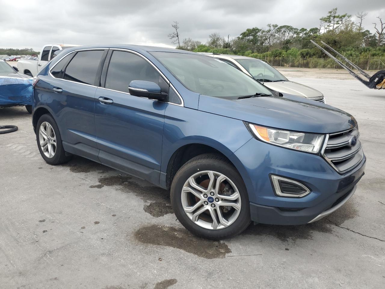2018 Ford Edge VIN 2FMPK3K93JBB74775 Copart auction photo, side / minor dent/scratches damage thumbnail 4