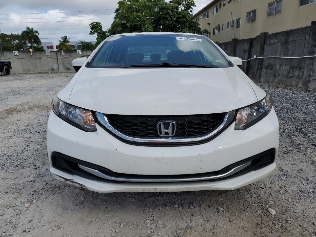 2014 Honda Civic VIN 2HGFB2F84EH544762 Copart auction photo, undercarriage / rear end damage thumbnail 5
