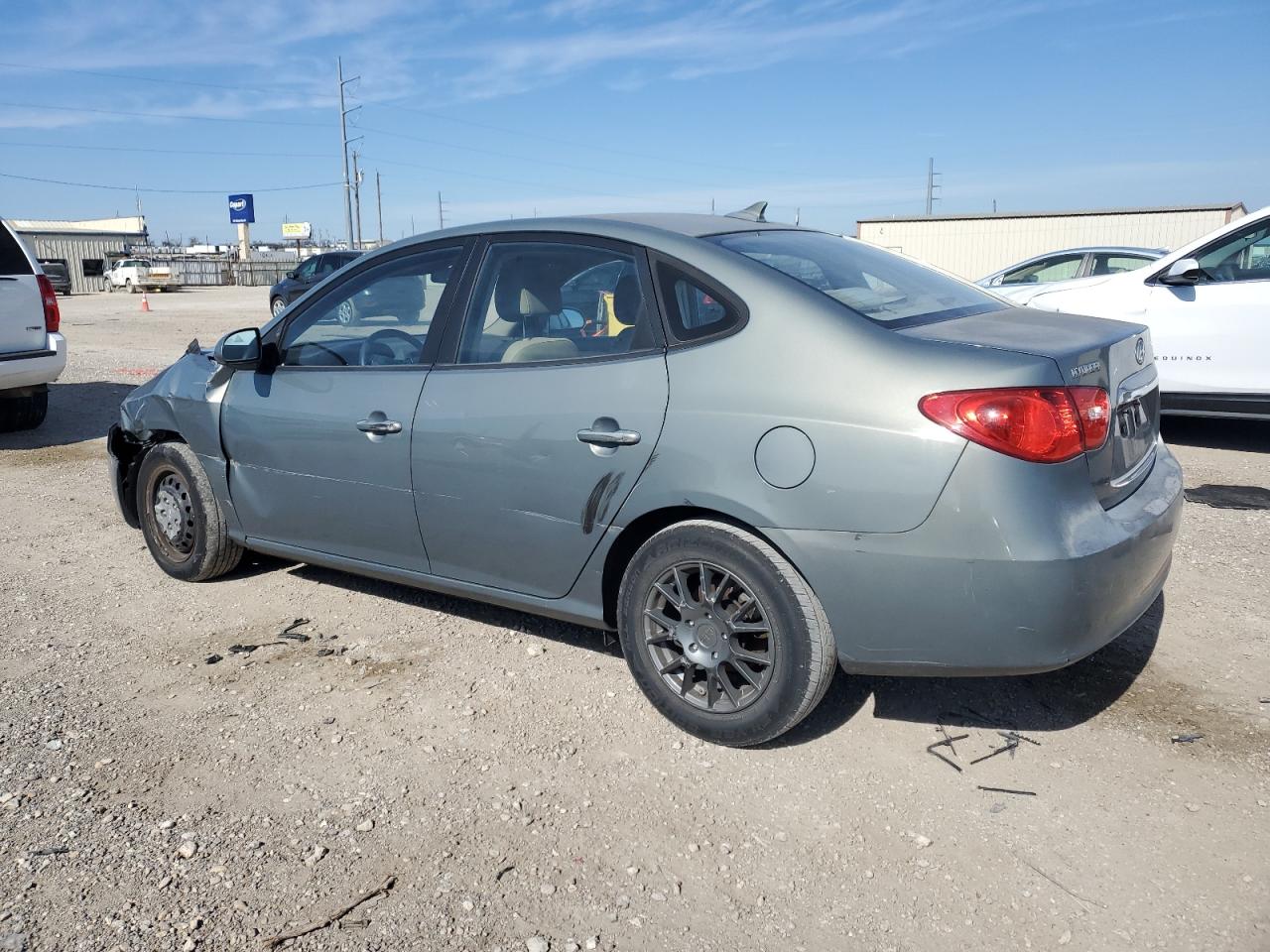 2010 Hyundai Elantra VIN KMHDU4AD5AU919836 Copart auction photo, front end / side damage thumbnail 2