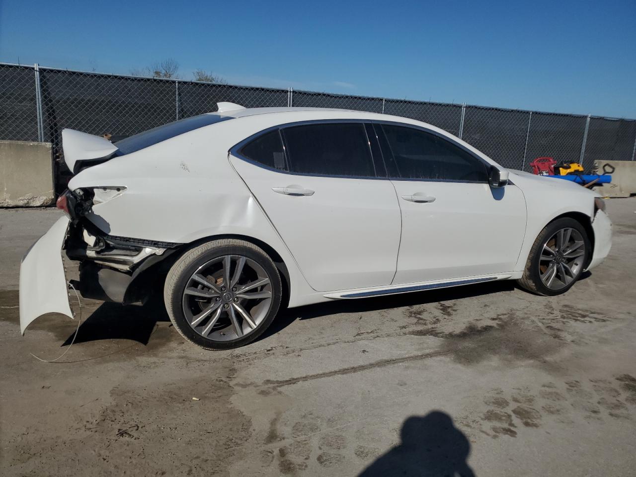 2020 Acura TLX VIN 19UUB2F40LA000825 Copart auction photo, rear end / front end damage thumbnail 3