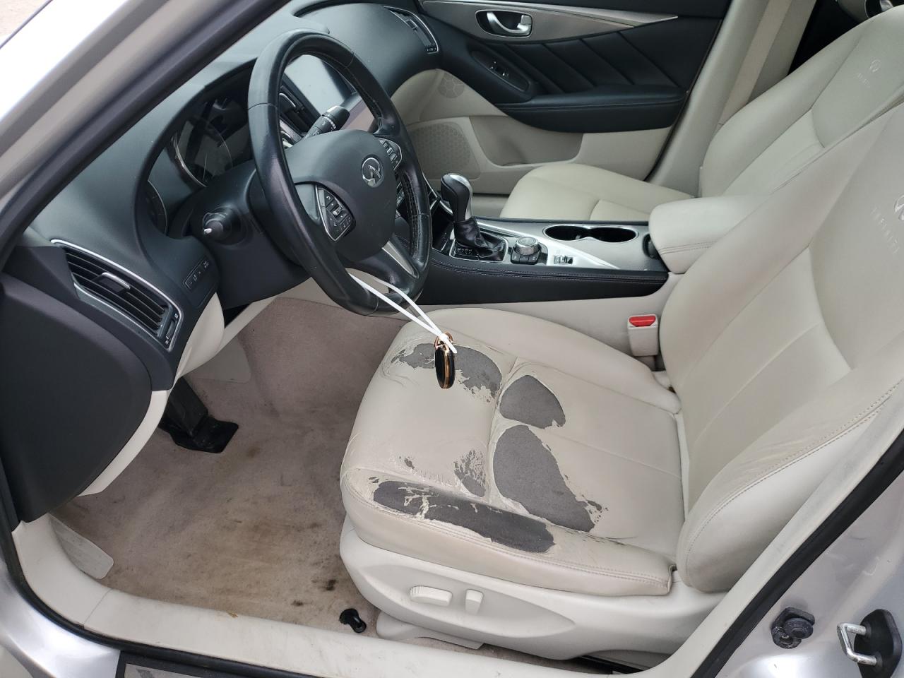 2014 Infiniti Q50 VIN JN1BV7AP5EM678499 Copart auction photo, rear end / front end damage thumbnail 7