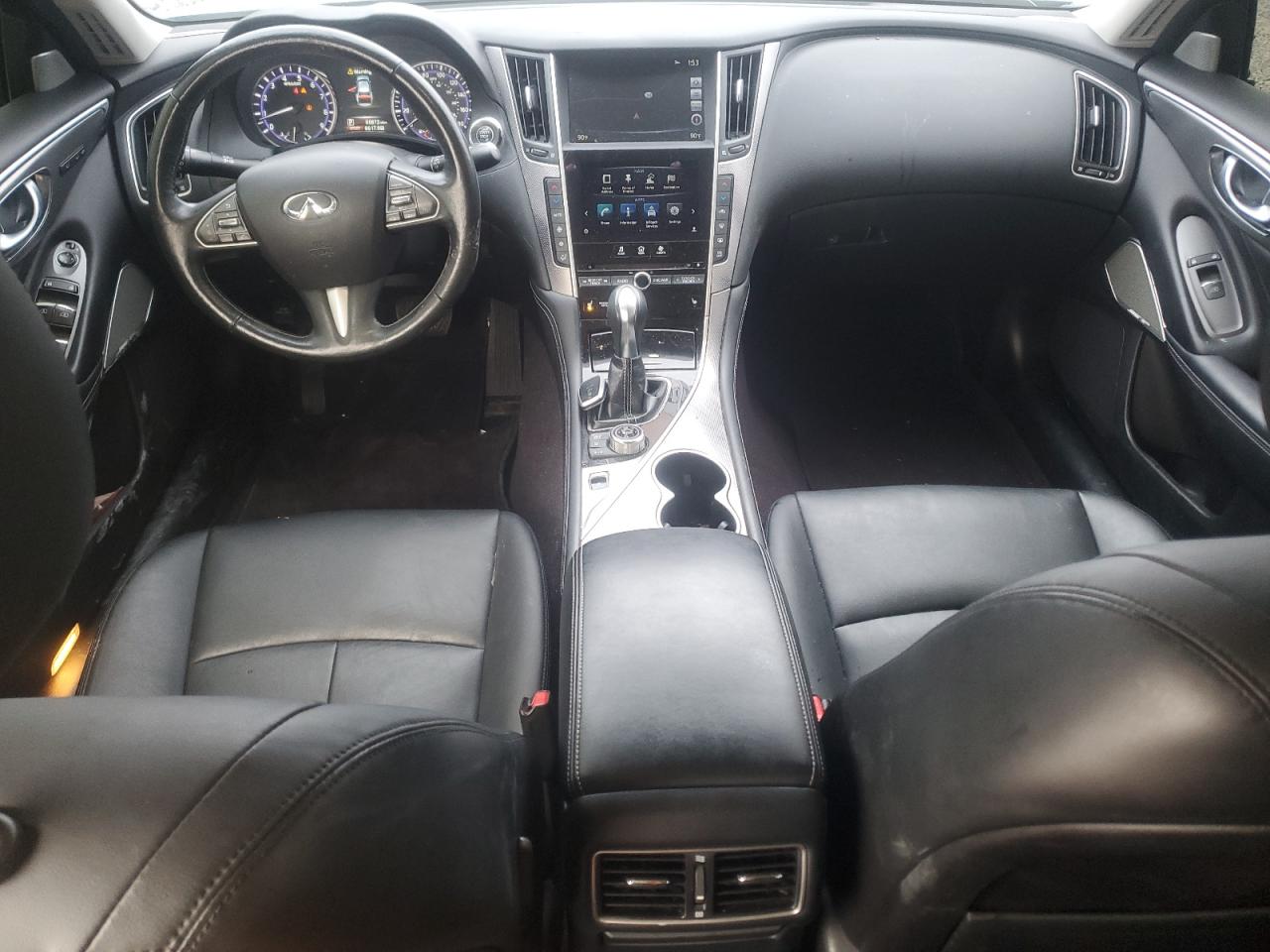 2017 Infiniti Q50 VIN JN1EV7AP8HM744058 Copart auction photo, front end / side damage thumbnail 8