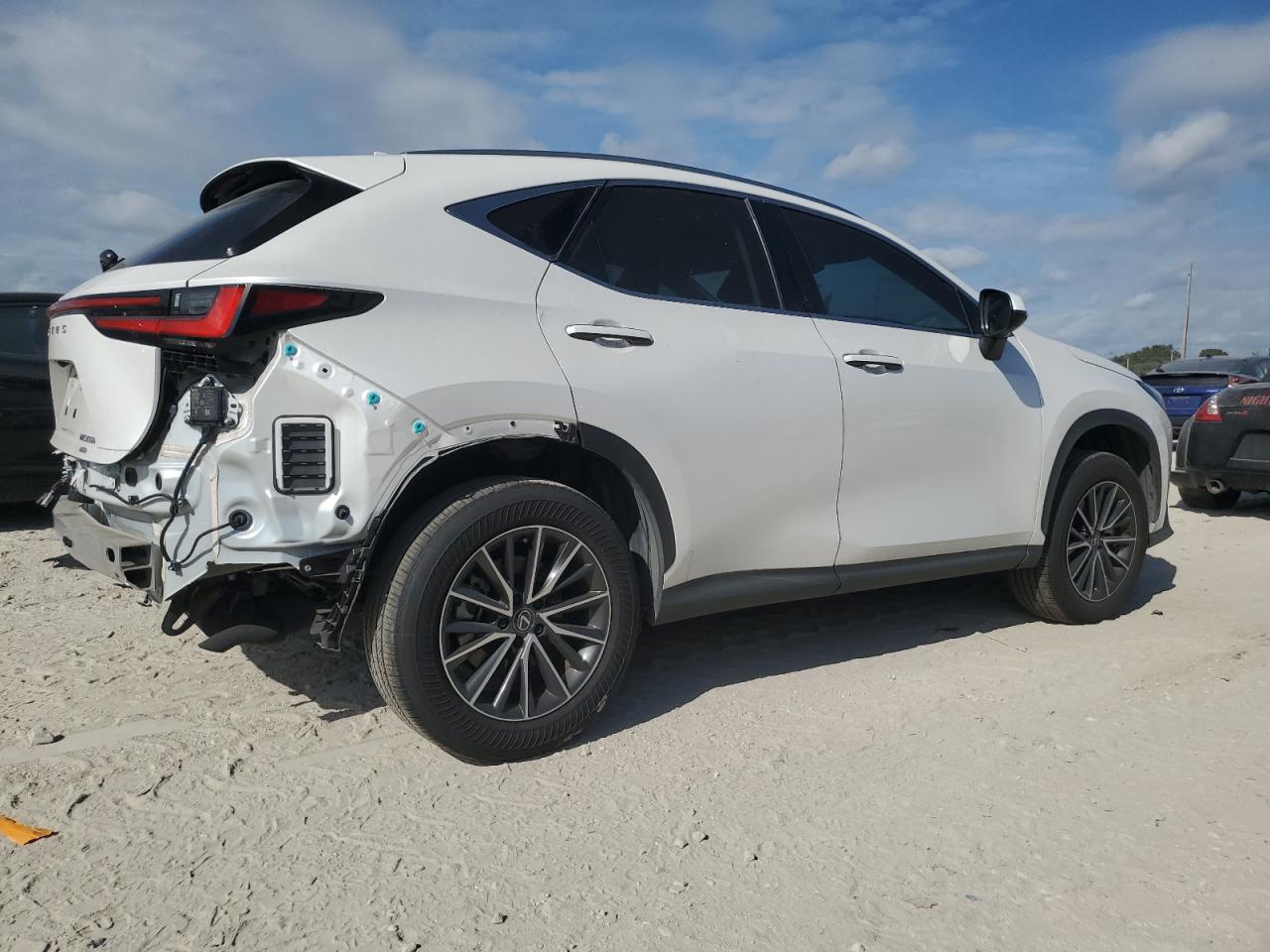 2024 Lexus NX VIN JTJHKCEZ6R5010518 Copart auction photo, side / rear end damage thumbnail 3