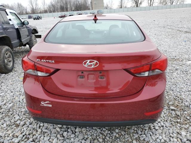 2014 Hyundai Elantra VIN 5NPDH4AE9EH540016 Copart auction photo, front end / vandalism damage thumbnail 6