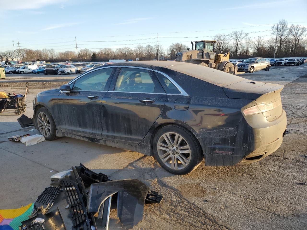 2015 Lincoln MKZ VIN 3LN6L2G92FR617373 Copart auction photo, front end / side damage thumbnail 2