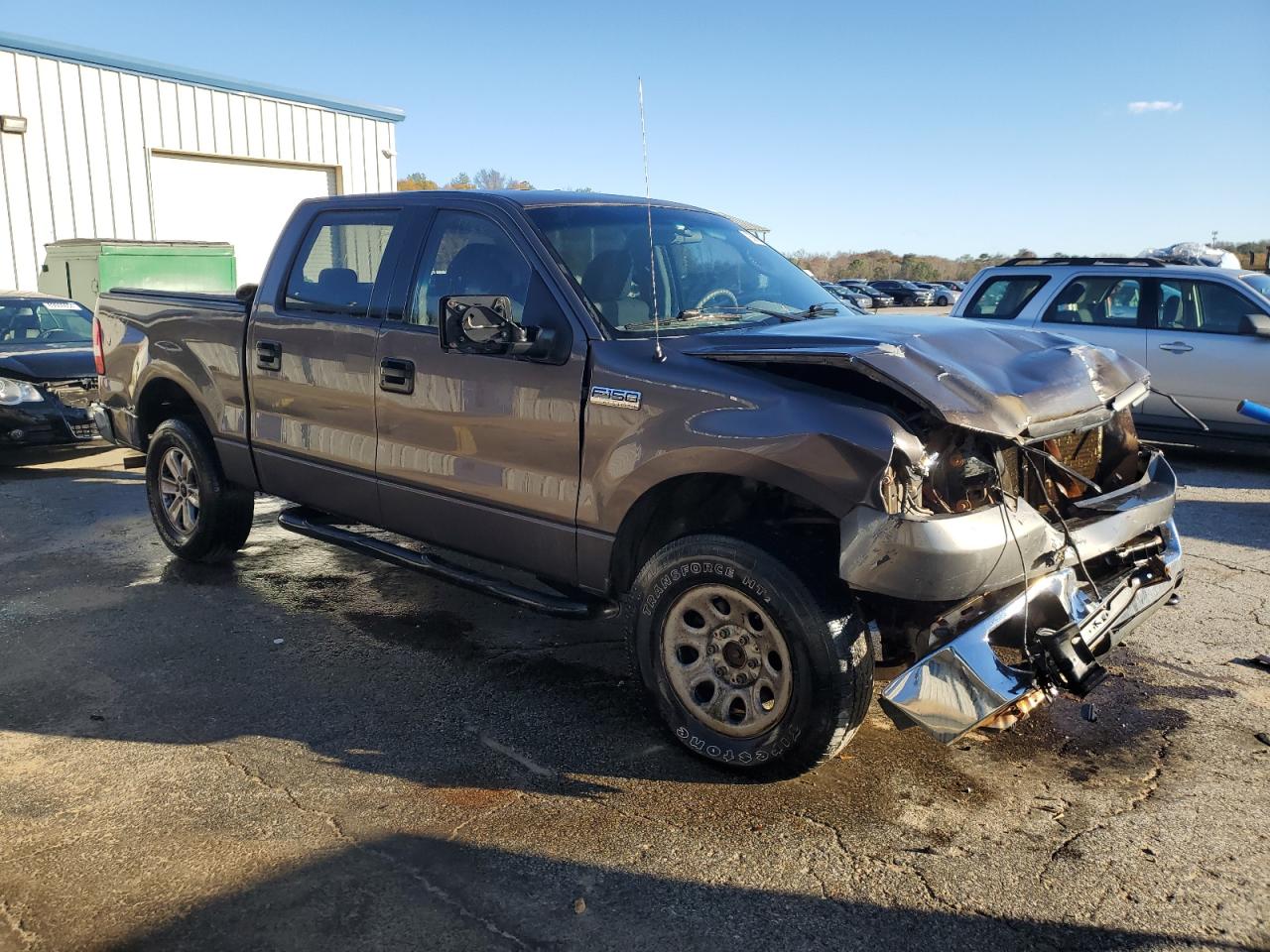 2004 Ford F-150 VIN 1FTPW14574KA34391 Copart auction photo, front end / all over damage thumbnail 4