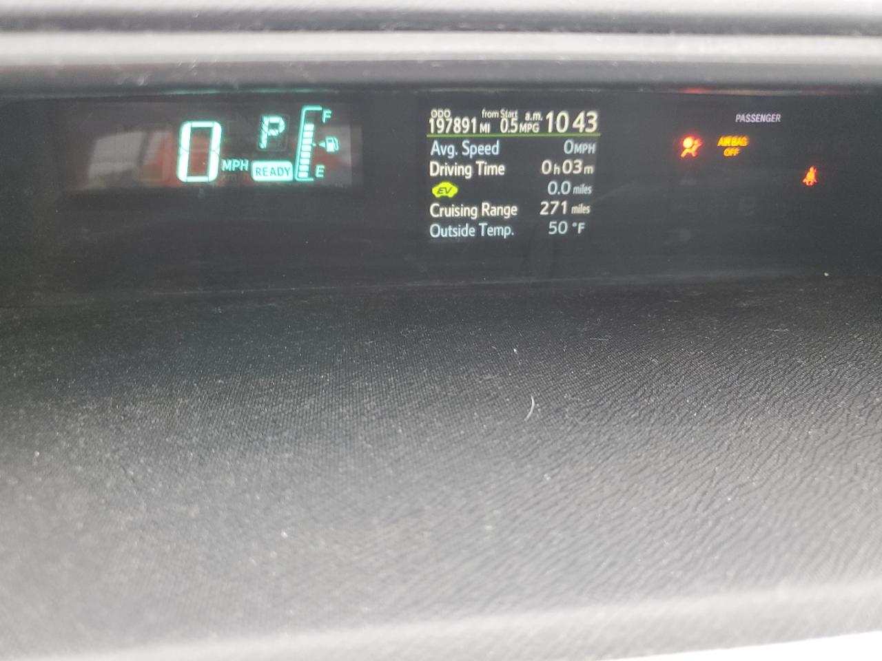 2012 Toyota Prius VIN JTDKDTB37C1003014 Copart auction photo, rear end damage thumbnail 9