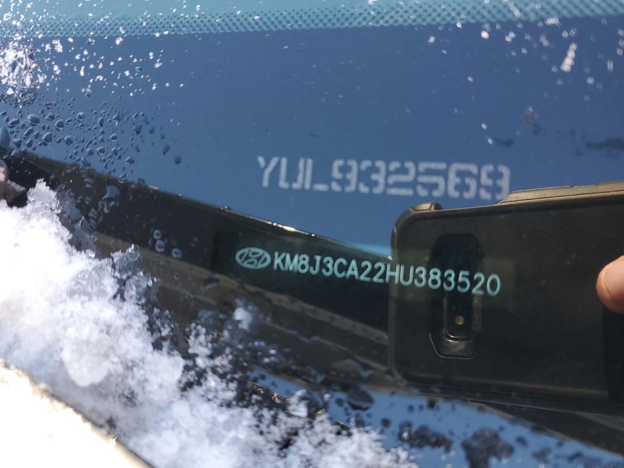 2017 Hyundai Tucson VIN KM8J3CA22HU383520 Copart auction photo, side / undercarriage damage thumbnail 14