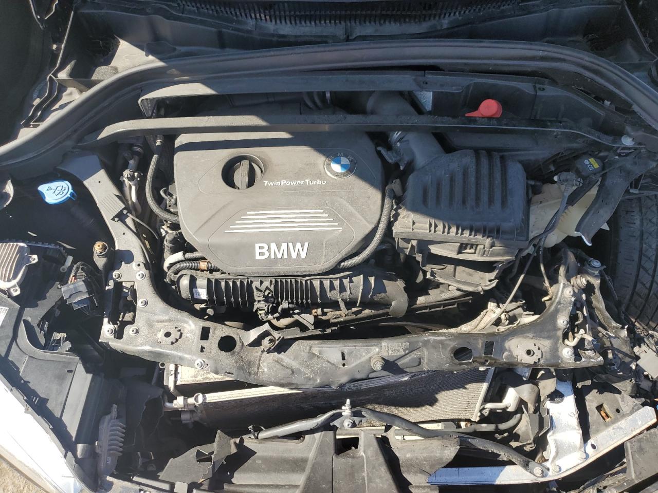 2016 BMW X1 VIN WBXHT3C33G5E48396 Copart auction photo, front end / rear end damage thumbnail 12