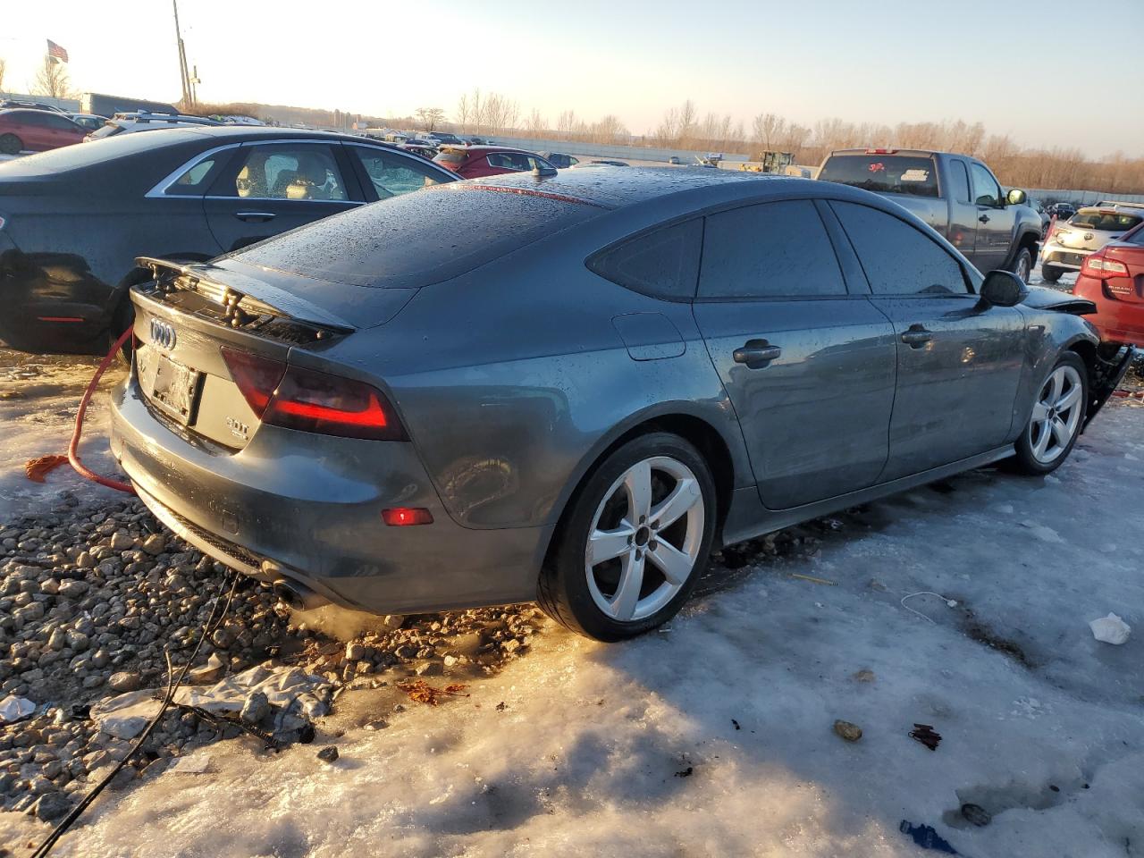 2015 Audi A7 VIN WAU2GAFC1FN007530 Copart auction photo, front end damage thumbnail 3