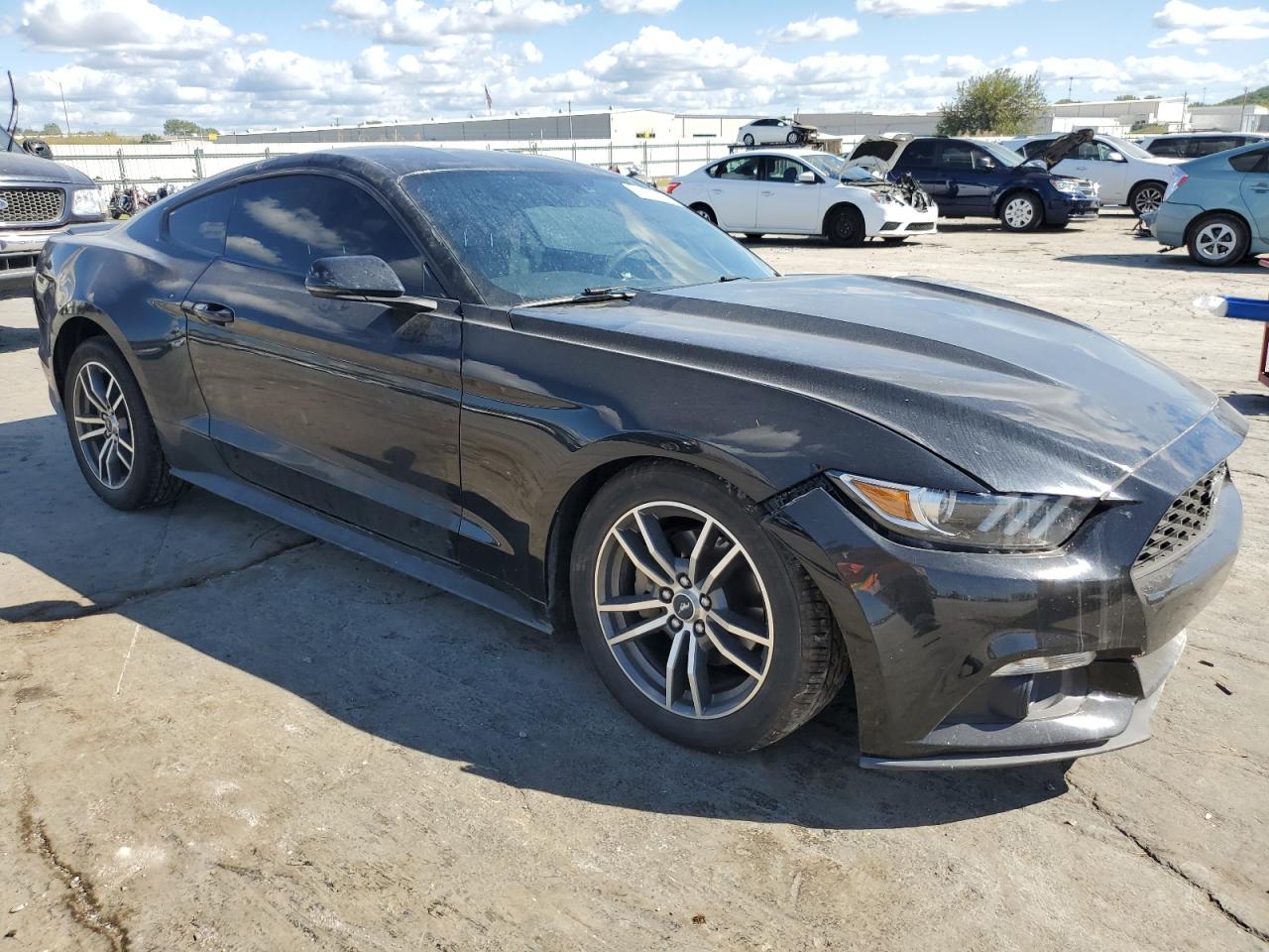 2017 Ford Mustang VIN 1FA6P8TH6H5205302 Copart auction photo, front end / undercarriage damage thumbnail 4