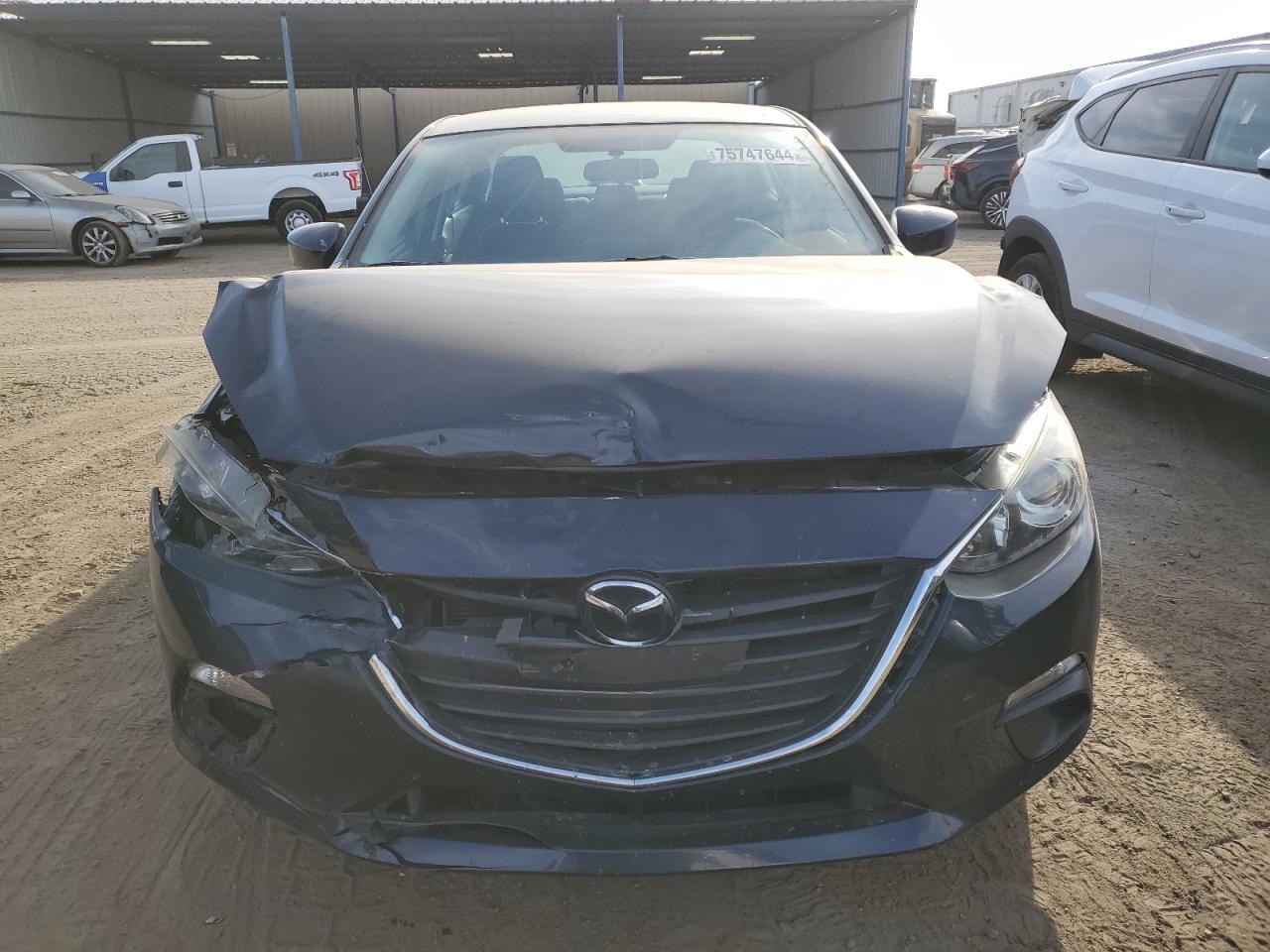 2016 Mazda 3 VIN JM1BM1T7XG1341938 Copart auction photo, front end damage thumbnail 5