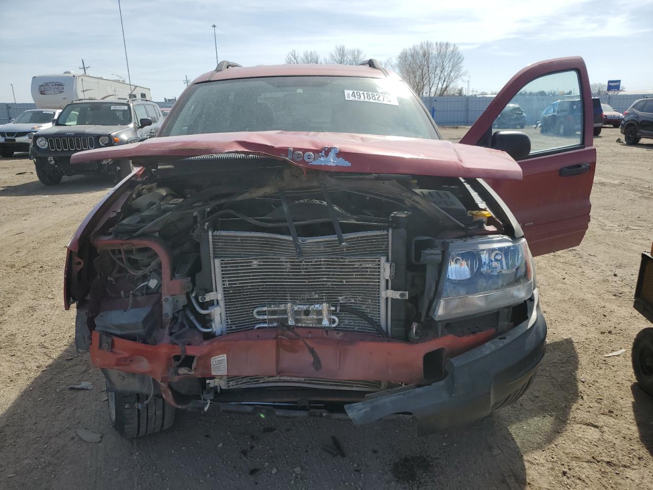 2004 Jeep Grand Cherokee VIN 1J4GW48S34C119993 Copart auction photo, front end / hail damage thumbnail 5