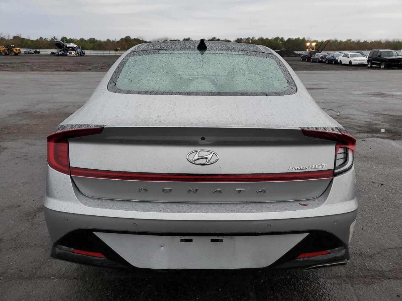2020 Hyundai Sonata VIN 5NPEH4J25LH018037 Copart auction photo, front end / side damage thumbnail 6