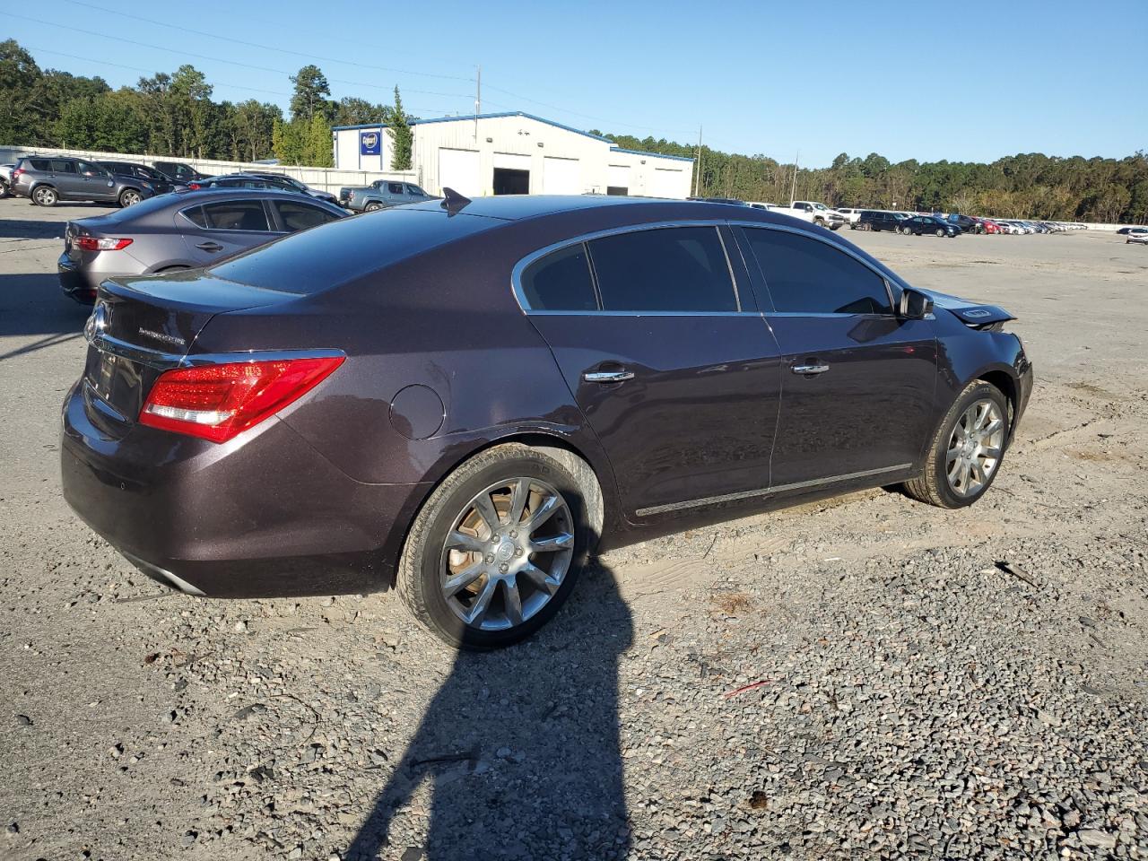 2014 Buick LaCrosse VIN 1G4GB5G33EF235451 Copart auction photo, front end / rear end damage thumbnail 3