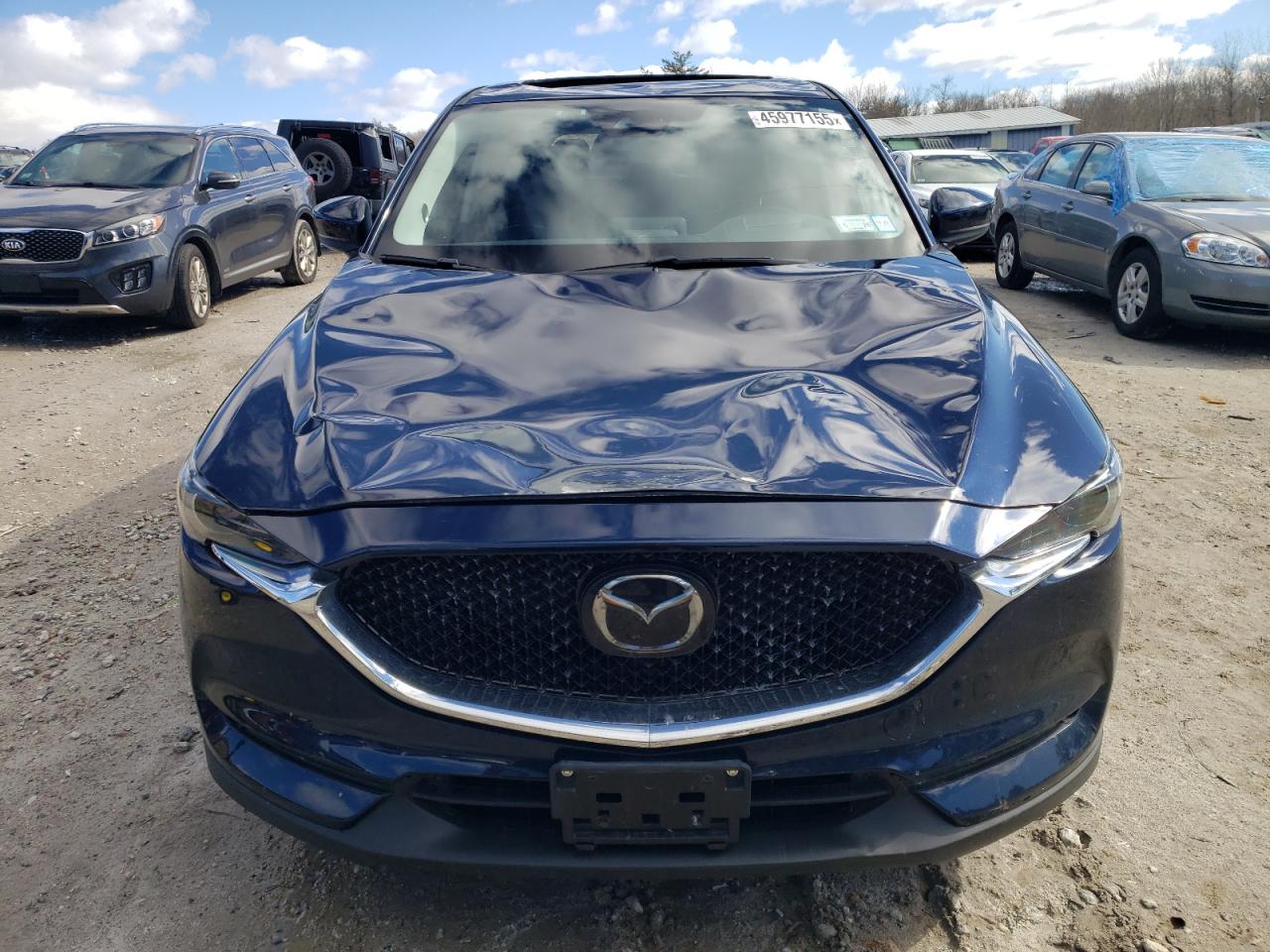 2019 Mazda CX-5 VIN JM3KFBDM6K1618489 Copart auction photo, top/roof / rear end damage thumbnail 5