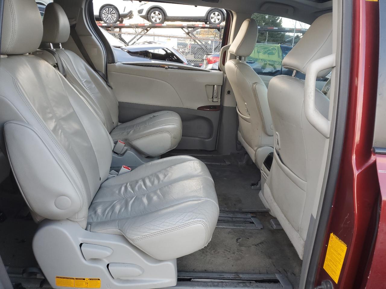 2012 Toyota Sienna VIN 5TDYK3DC0CS198549 Copart auction photo, all over damage thumbnail 11