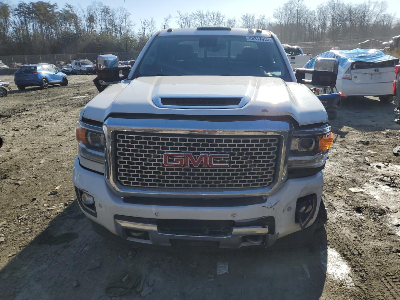 2017 GMC Sierra VIN 1GT12UEY9HF234795 Copart auction photo, front end / undercarriage damage thumbnail 5