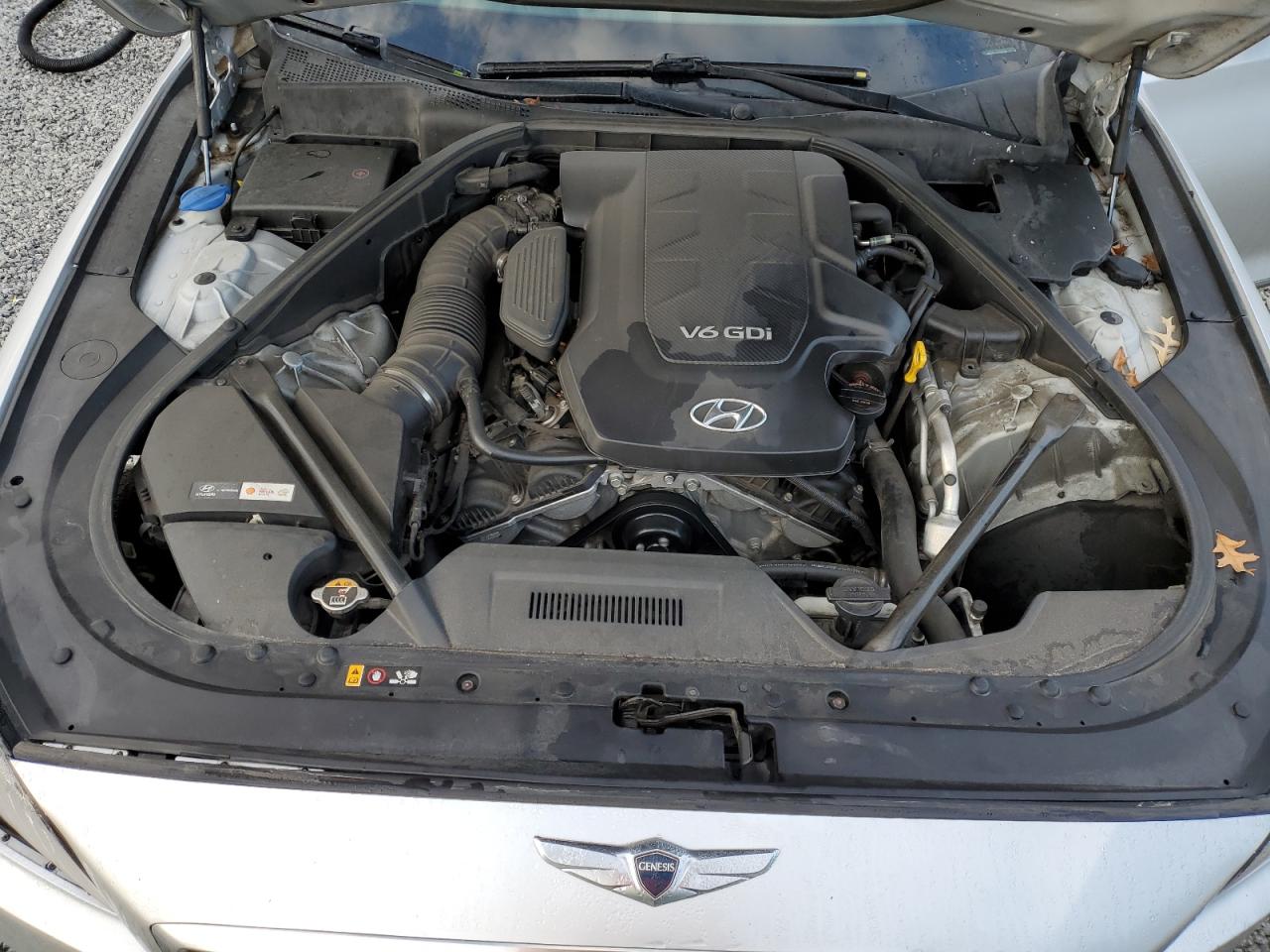 2016 Hyundai Genesis VIN KMHGN4JE7GU144113 Copart auction photo, front end / side damage thumbnail 13
