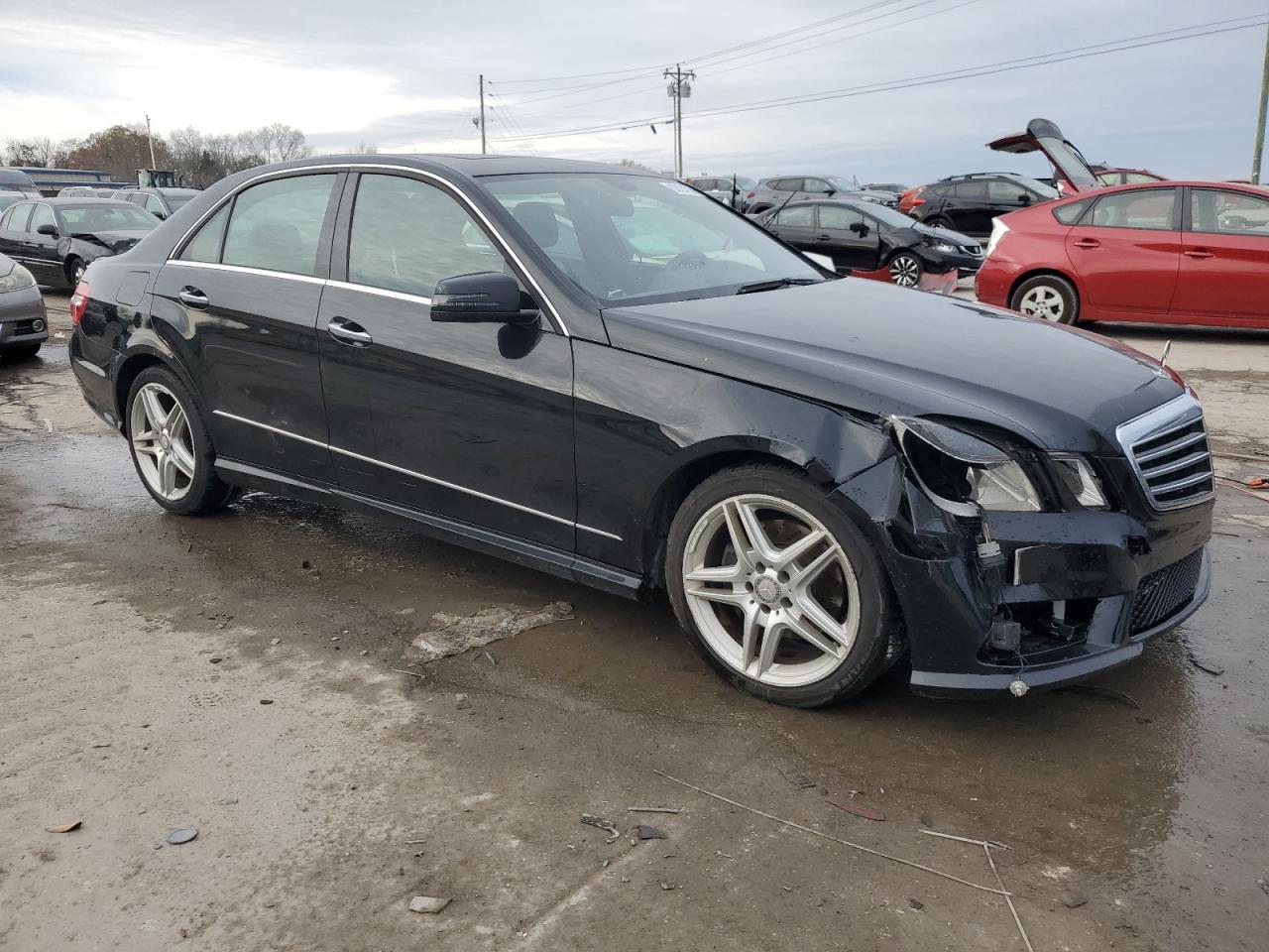 2013 Mercedes-Benz E-klasse VIN WDDHF8JB1DA754126 Copart auction photo, front end damage thumbnail 4