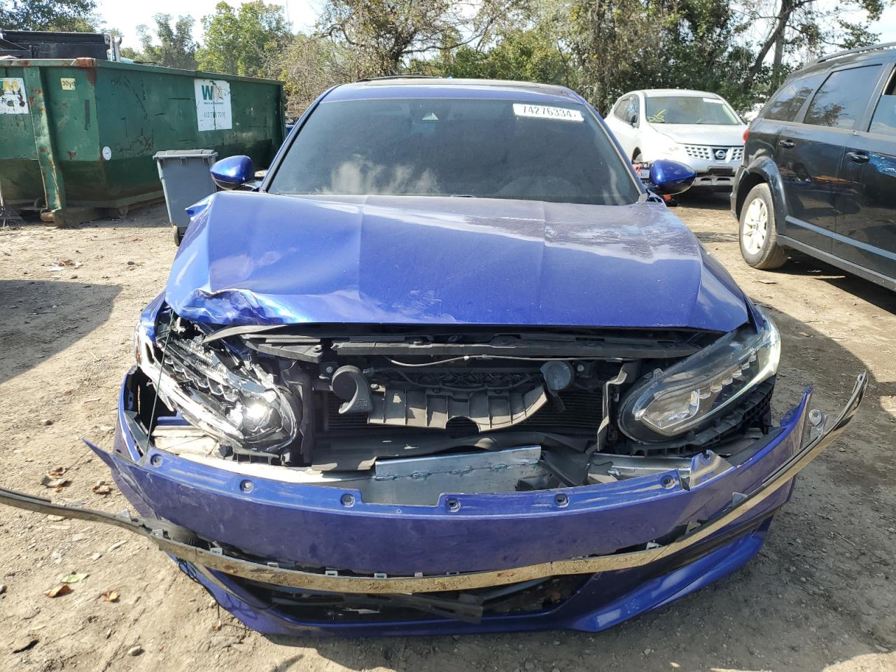 2018 Honda Accord VIN 1HGCV1F33JA152177 Copart auction photo, front end / minor dent/scratches damage thumbnail 5
