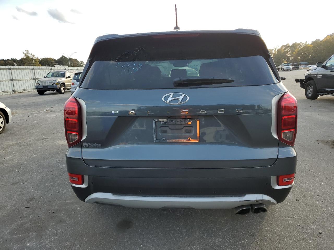 2022 Hyundai Palisade VIN KM8R14HE2NU362919 Copart auction photo, side damage thumbnail 6