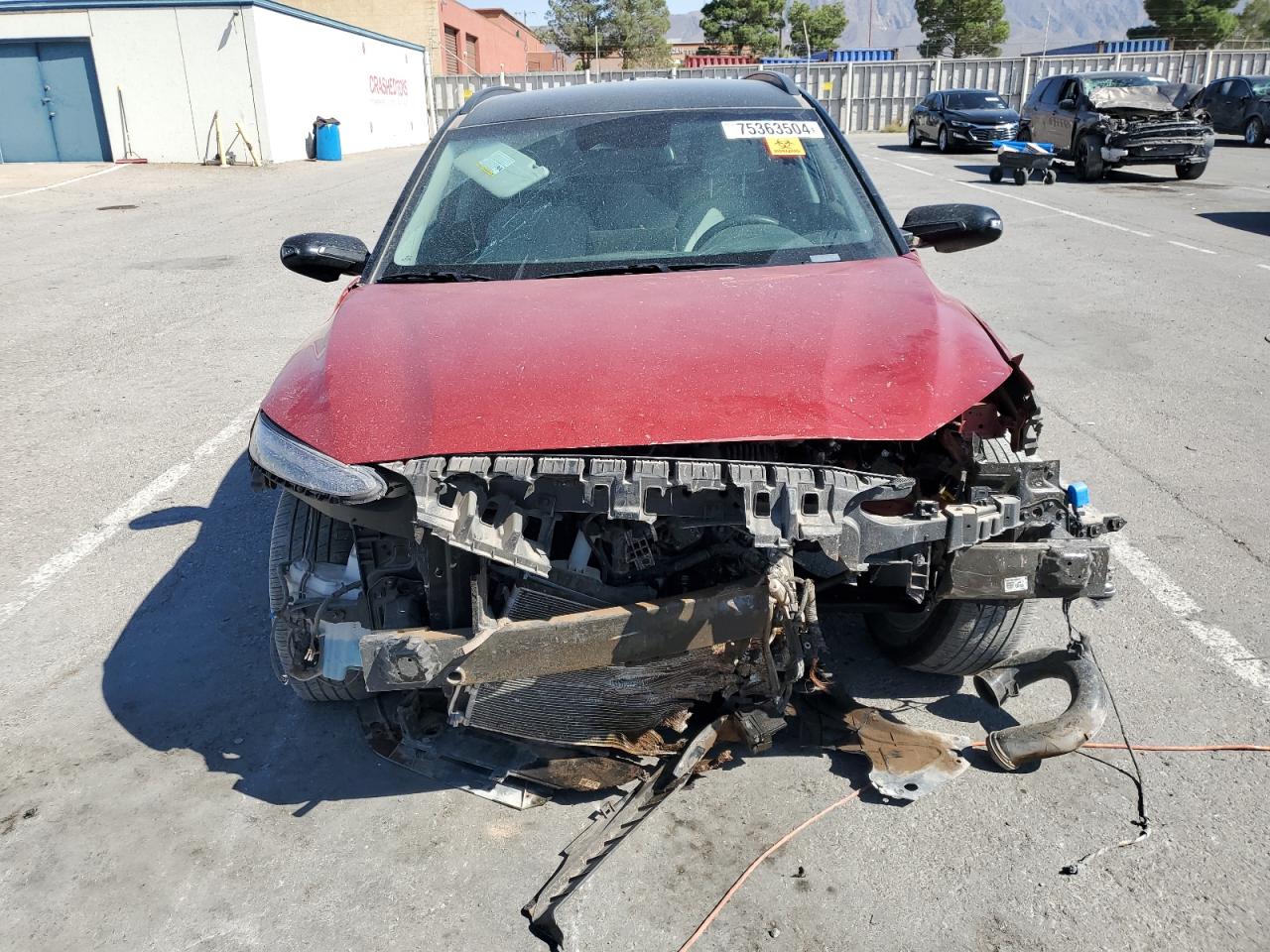 2022 Hyundai Kona VIN KM8K6CAB4NU903241 Copart auction photo, front end damage thumbnail 5