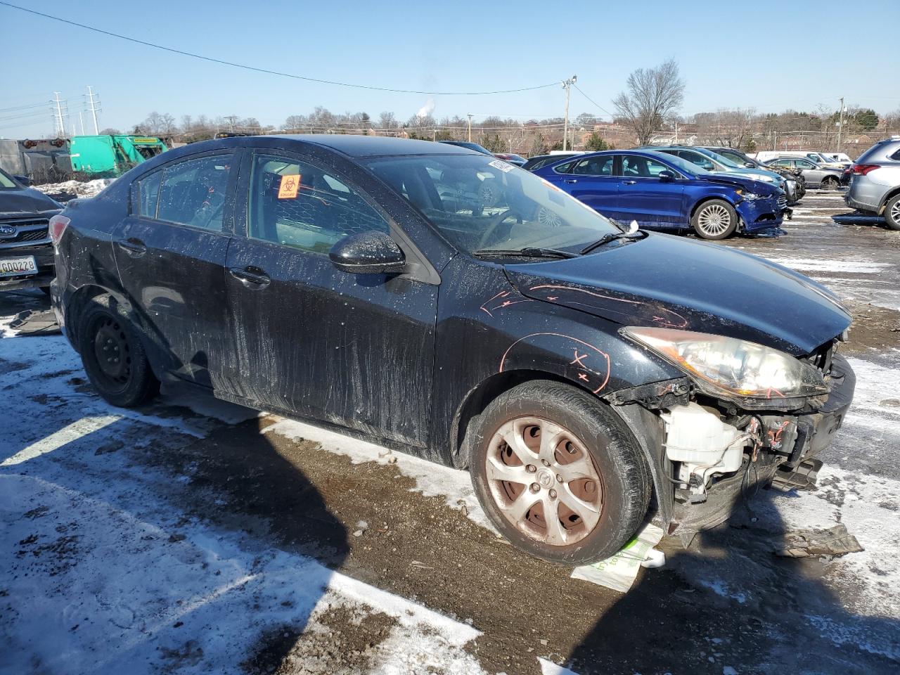 2013 Mazda 3 VIN JM1BL1U82D1702570 Copart auction photo, front end damage thumbnail 4