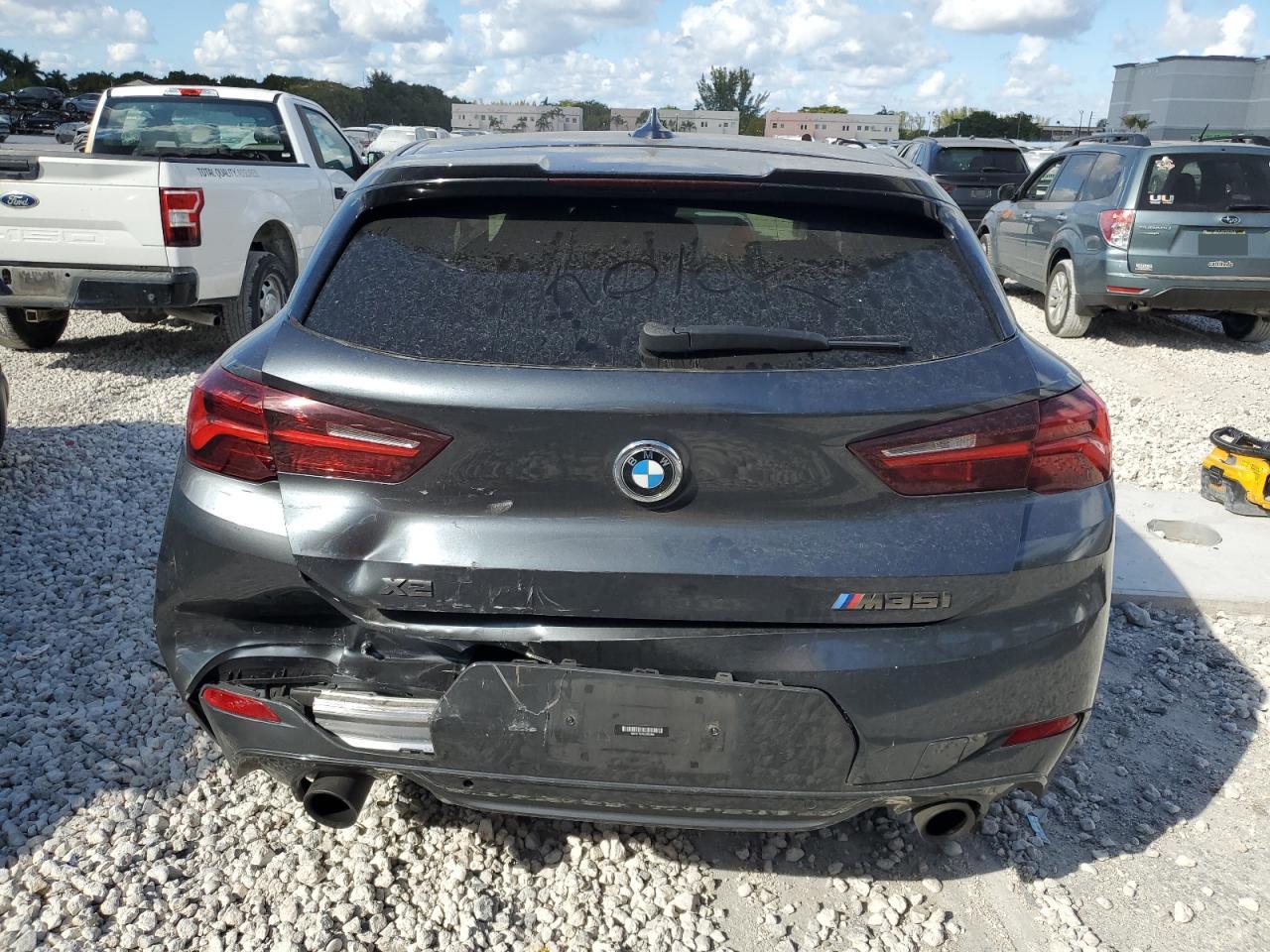 2020 BMW X2 VIN WBXYN1C09L5R90369 Copart auction photo, rear end / front end damage thumbnail 6