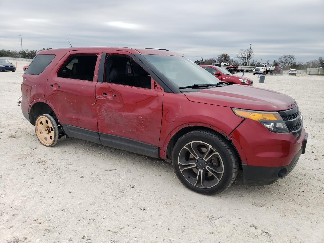2013 Ford Explorer VIN 1FM5K8GT0DGB88901 Copart auction photo, all over damage thumbnail 4