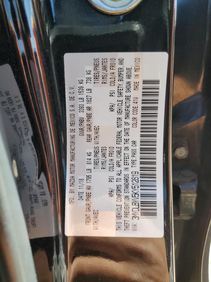 2019 Toyota Yaris VIN 3MYDLBYV5KY512819 Copart auction photo, rear end / minor dent/scratches damage thumbnail 13