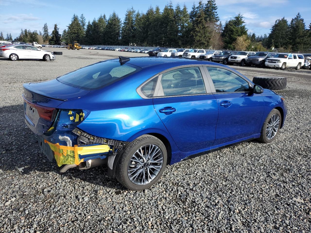 2024 KIA Forte VIN 3KPF54AD2RE765395 Copart auction photo, rear end damage thumbnail 3
