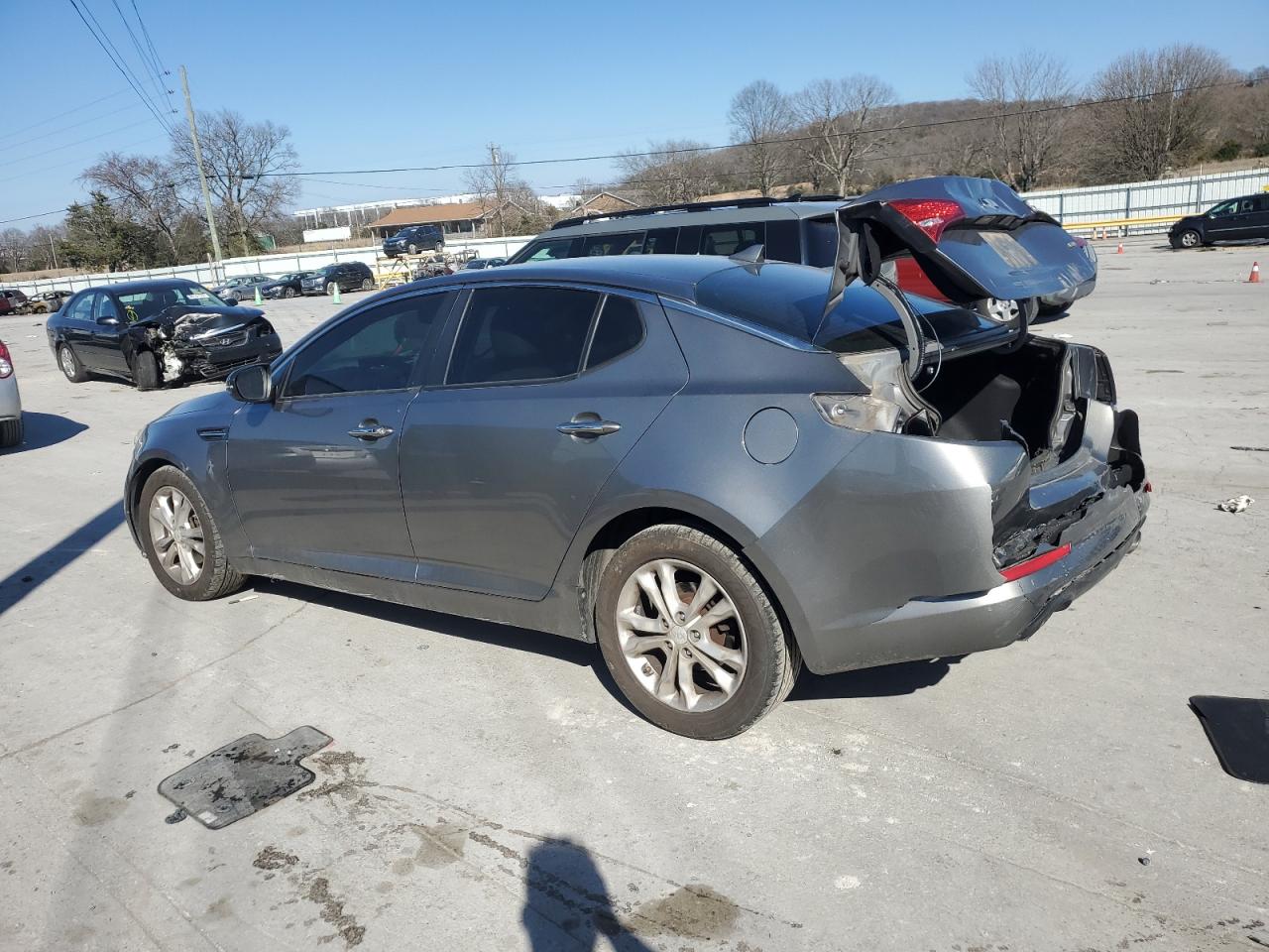 2013 KIA Optima VIN 5XXGN4A72DG133043 Copart auction photo, rear end damage thumbnail 2