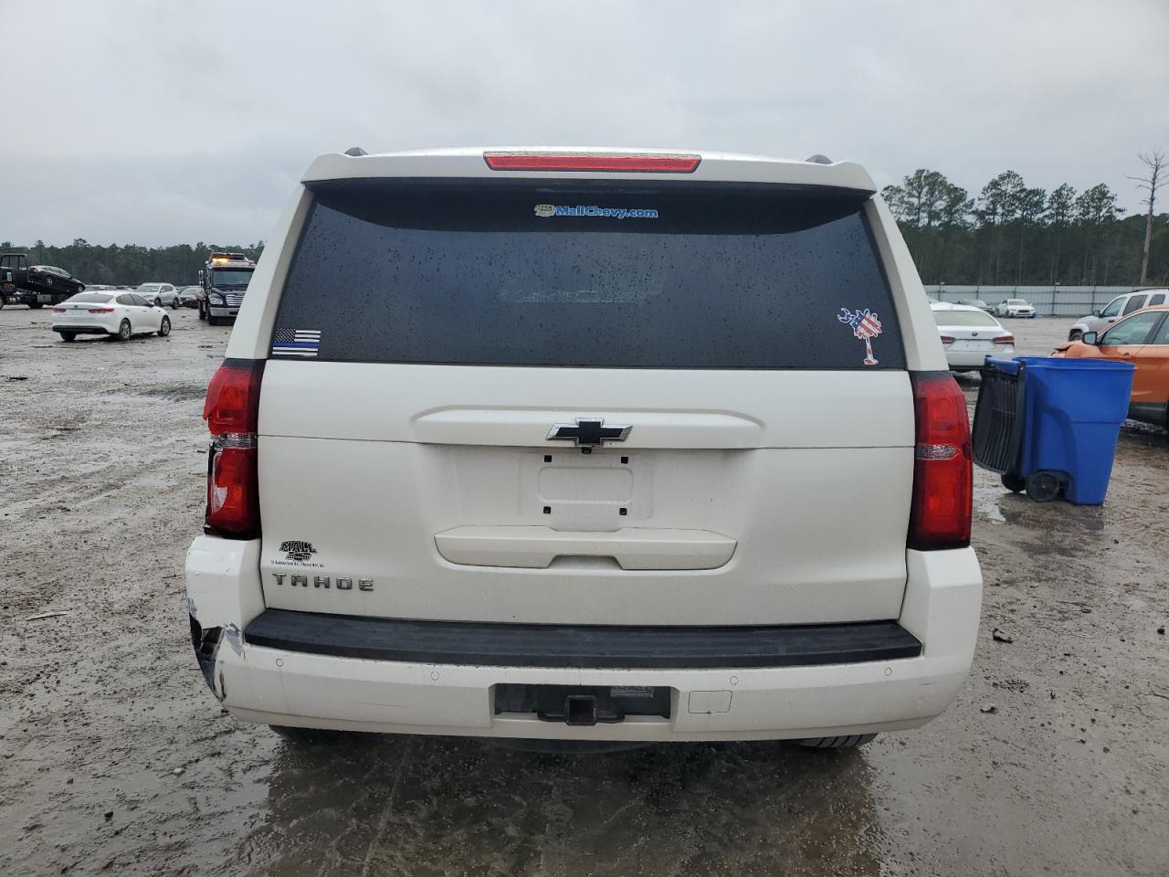 2015 Chevrolet Tahoe VIN 1GNSKBKC7FR644936 Copart auction photo, rear end damage thumbnail 6