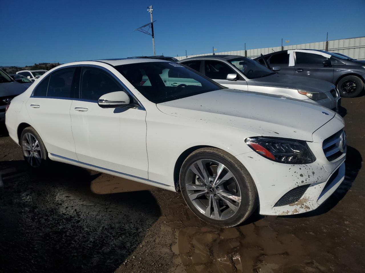 2021 Mercedes-Benz C-klasse VIN W1KWF8DB9MR646986 Copart auction photo, rear end damage thumbnail 4