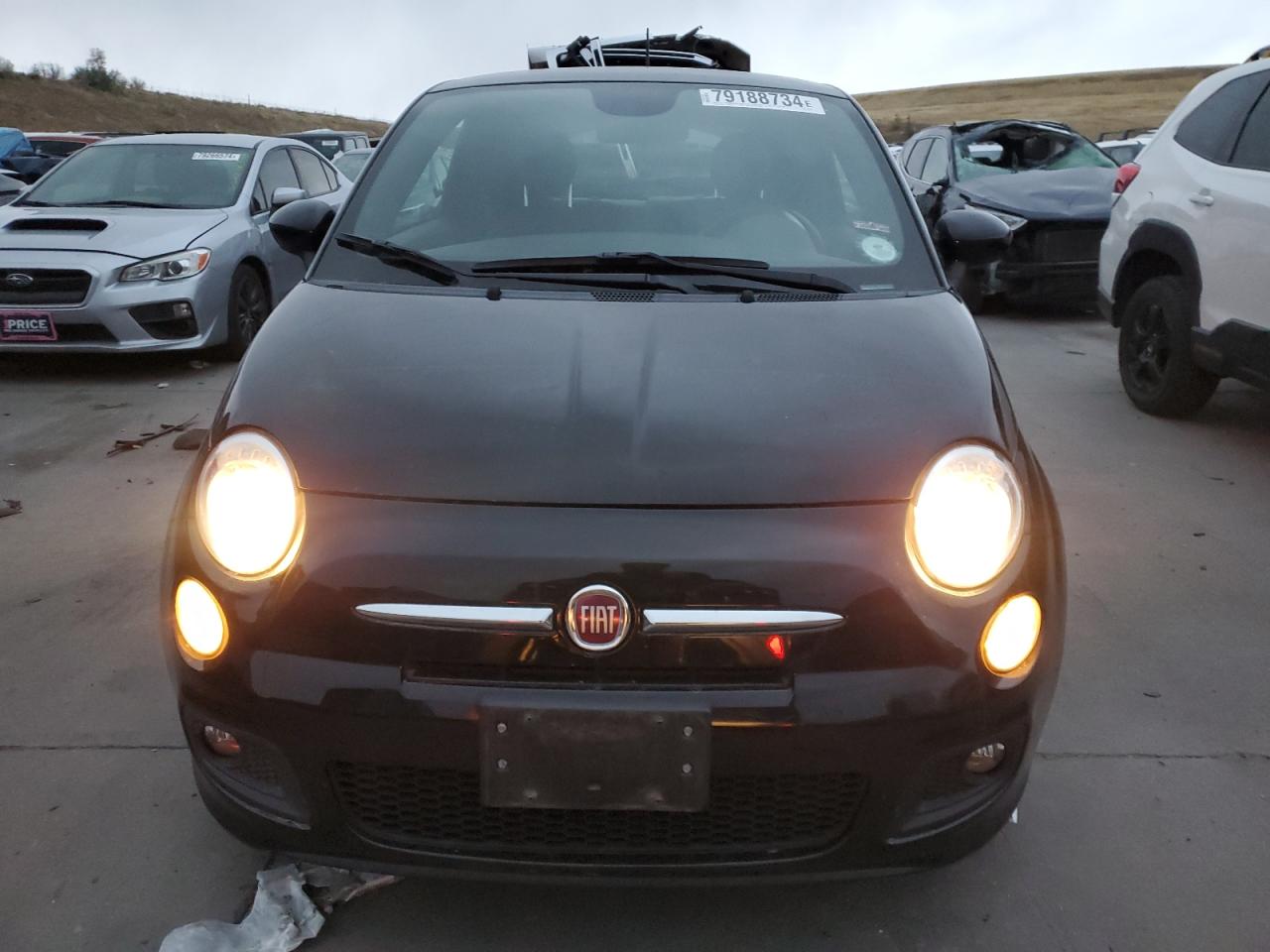 2015 Fiat 500 VIN 3C3CFFBR3FT502690 Copart auction photo, rear end damage thumbnail 5
