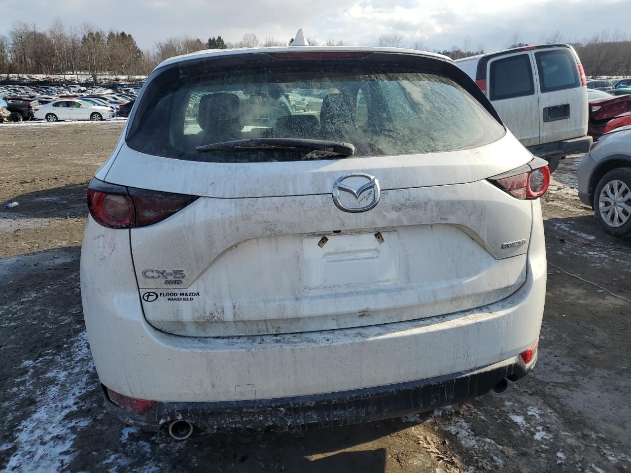 2020 Mazda CX-5 VIN JM3KFBBM7L0822518 Copart auction photo, front end / side damage thumbnail 6