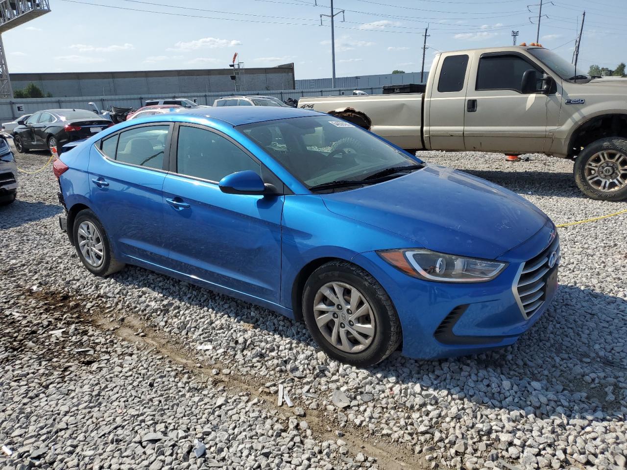 2017 Hyundai Elantra VIN 5NPD74LF9HH084337 Copart auction photo, rear end / minor dent/scratches damage thumbnail 4