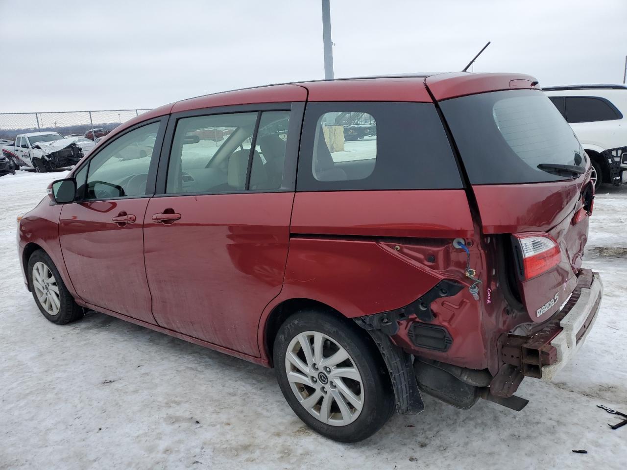 2015 Mazda 5 VIN JM1CW2BL5F0182317 Copart auction photo, rear end damage thumbnail 2