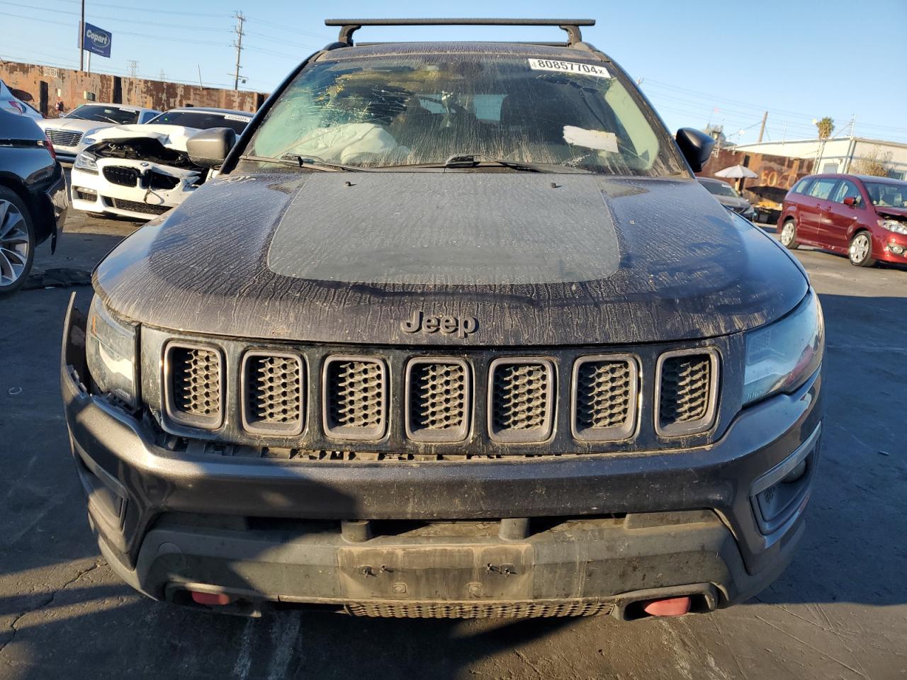 2018 Jeep Compass VIN 3C4NJDDB0JT367135 Copart auction photo, undercarriage / front end damage thumbnail 5