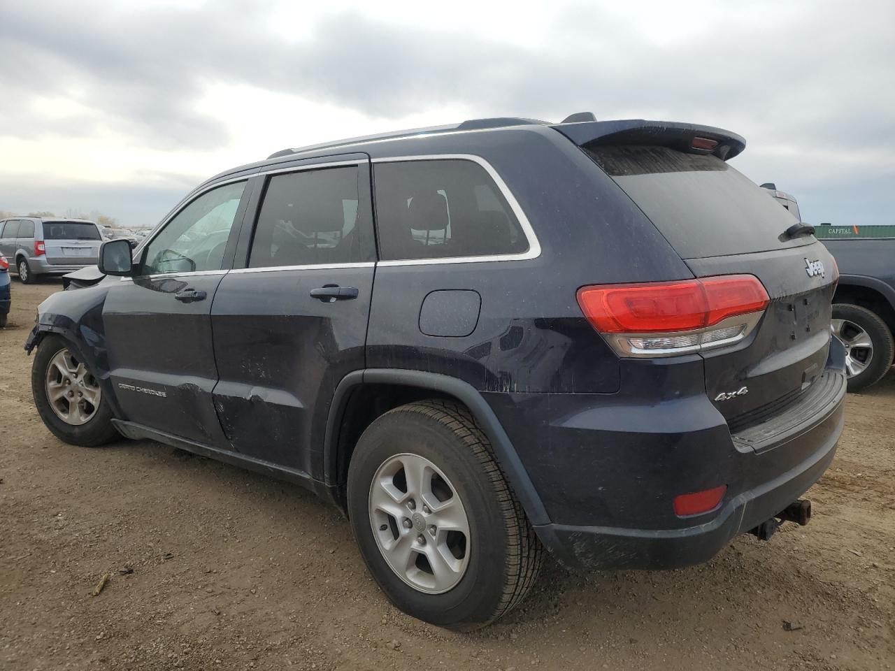 2015 Jeep Grand Cherokee VIN 1C4RJFAG9FC940274 Copart auction photo, front end / side damage thumbnail 2