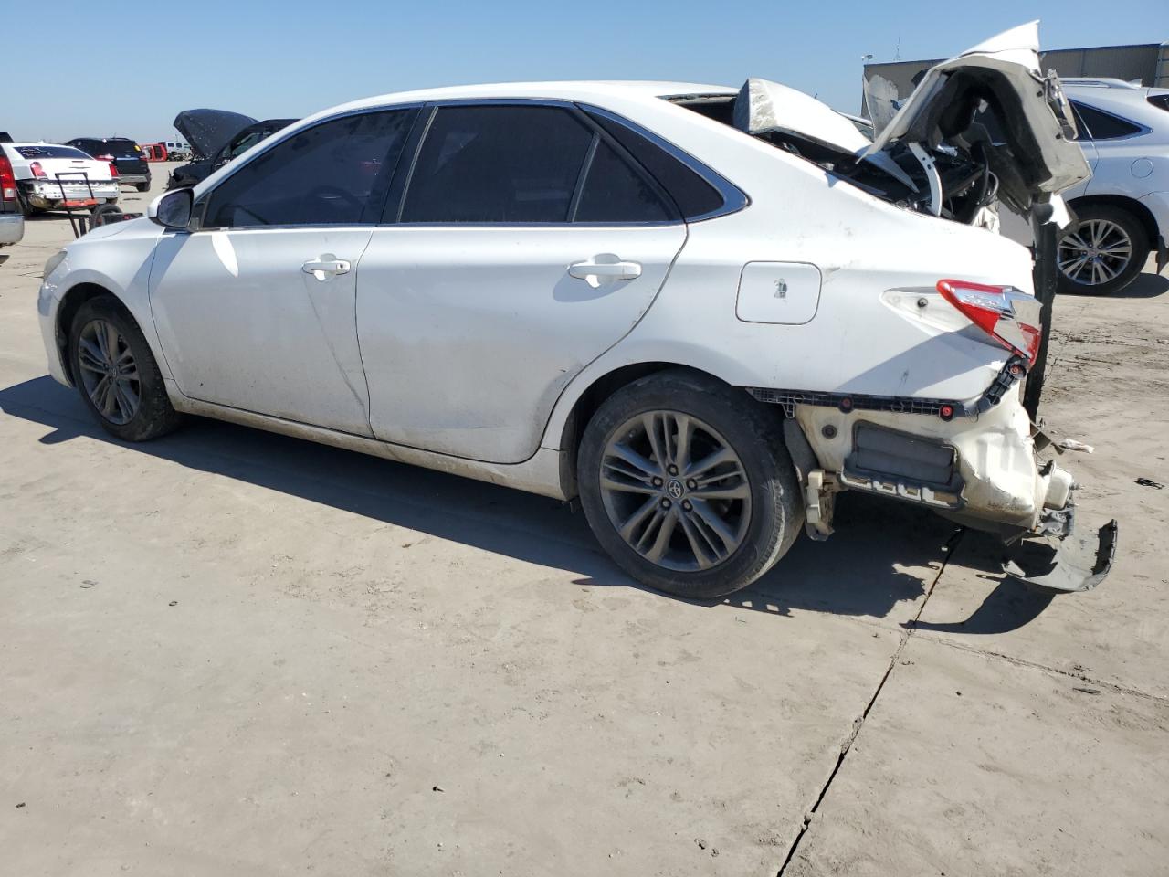 2017 Toyota Camry VIN 4T1BF1FK7HU707571 Copart auction photo, rear end / hail damage thumbnail 2